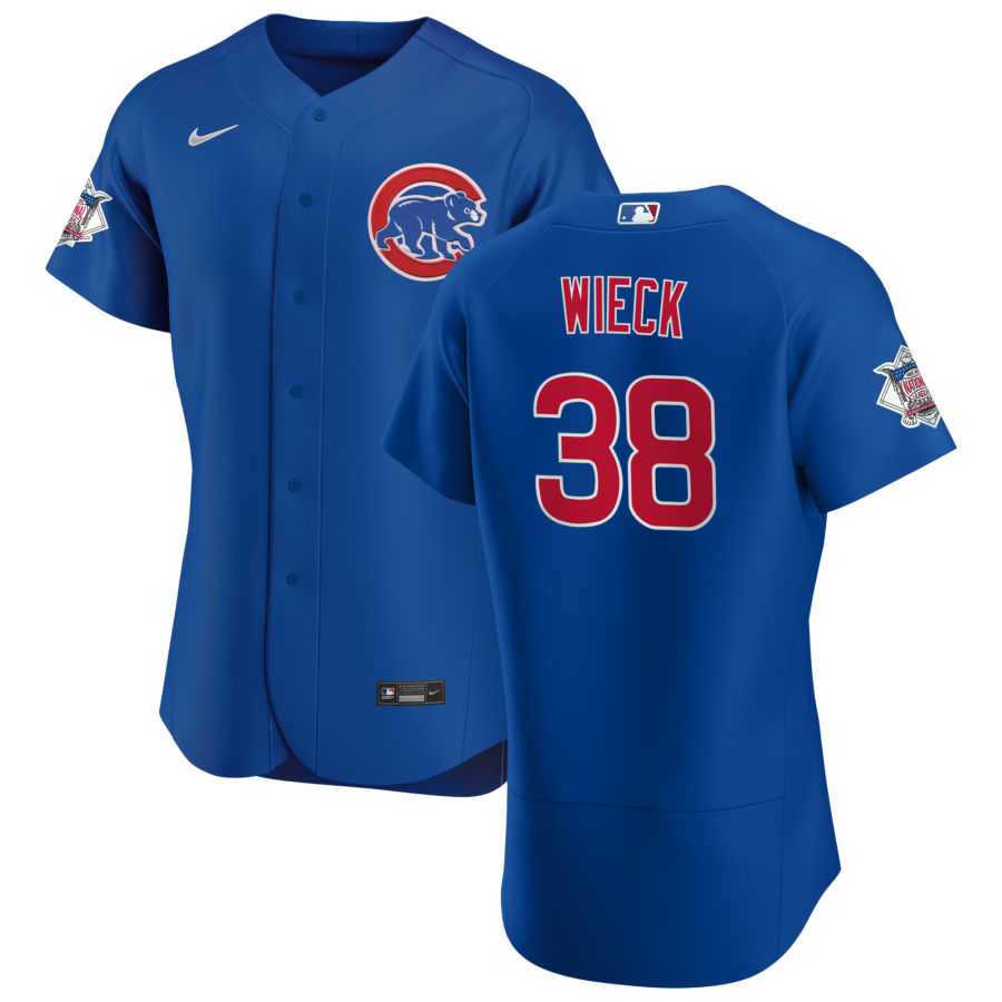 Chicago Cubs 38 Brad Wieck Men Nike Royal Alternate 2020 Authentic Player Jersey